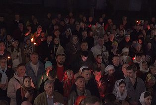 В Свято-Владимирском соборе в канун Пасхи прошло праздничное богослужение
