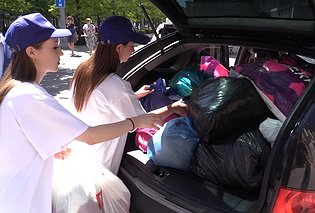 Севастопольские школьники передали гуманитарную помощь жителям Мелитопольского района